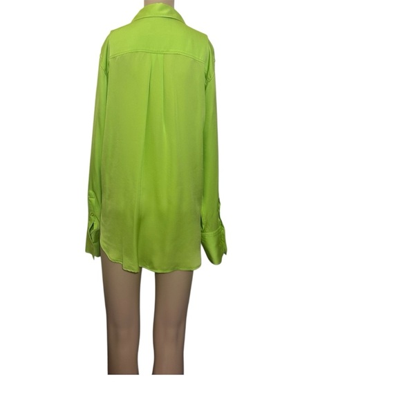 L'Academie Neon Green Button-Down Shirt - Picture 5 of 5